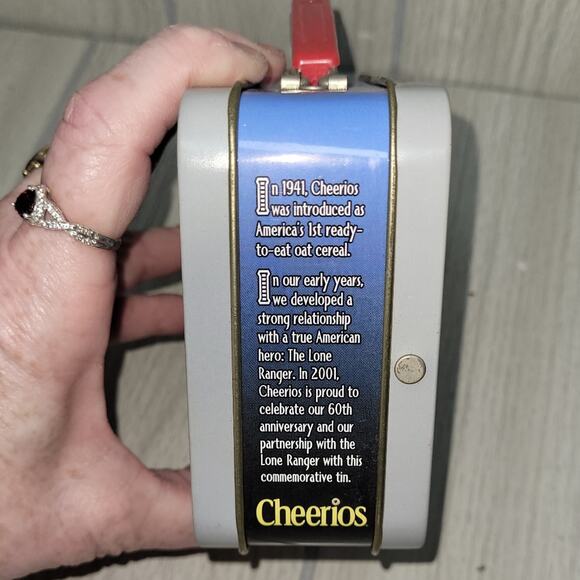 Vtg 2001 The Lone Ranger Metal Mini Lunch Box Cheerios 60th Anniversary Colab - Picture 6 of 7